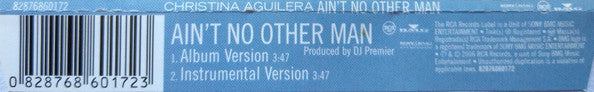 Christina Aguilera : Ain't No Other Man (CD, Single)