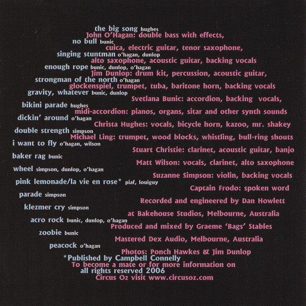 Circus Oz Band : Who's Laughing Now? (CD, Album)