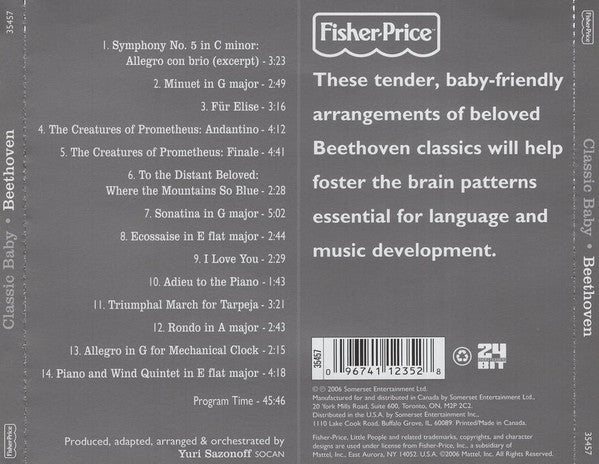 Ludwig van Beethoven : Classic Baby (Favorite Classics To Stimulate Baby's Brain) (CD, Comp)
