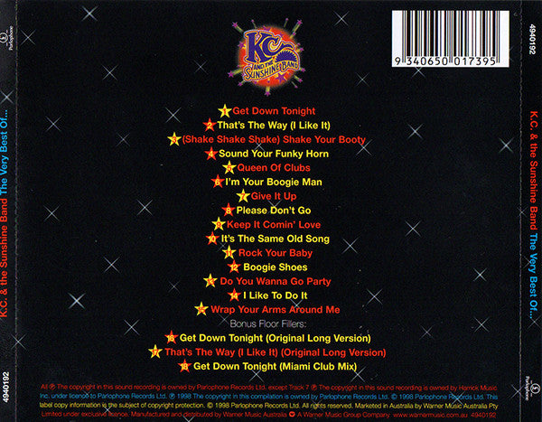 KC & The Sunshine Band : The Very Best Of (CD, Comp, RE)