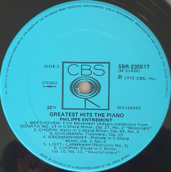 Philippe Entremont : Greatest Hits / The Piano (LP, Album, Comp)