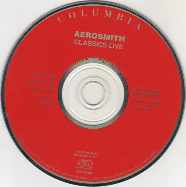 Aerosmith : Classics Live! (CD, Album, RM)