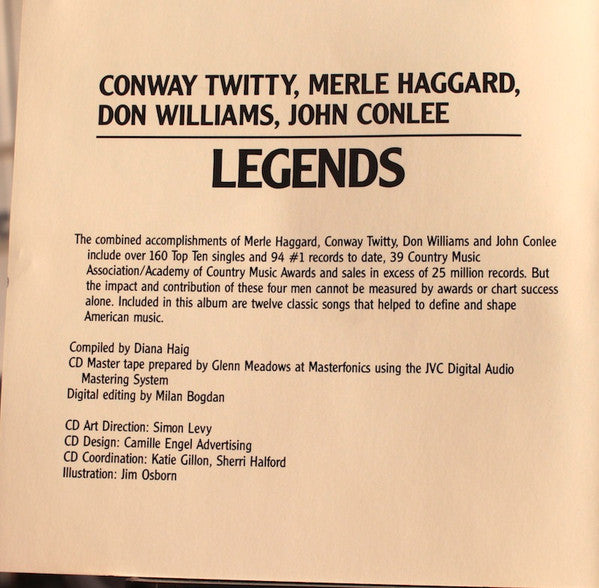 Various : Legends (CD, Comp)