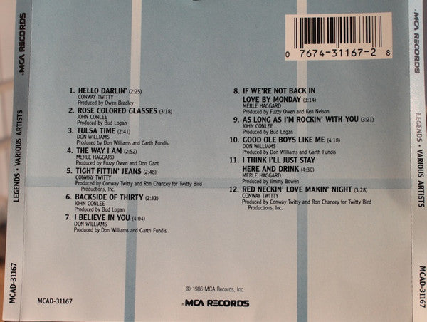 Various : Legends (CD, Comp)