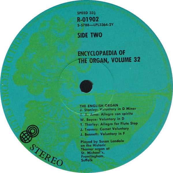Susan Landale : The Encyclopaedia Of The Organ Volume Thirty Two - The English Organ (LP, Album, Club)