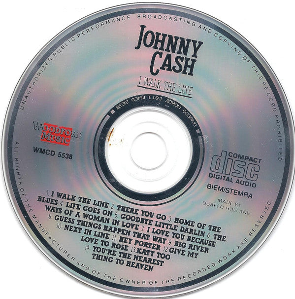 Johnny Cash : I Walk The Line (14 Great Hits) (CD, Comp)