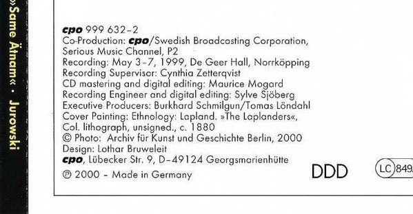 Wilhelm Peterson-Berger – Norrköping Symphony Orchestra, Michail Jurowski : Symphony No 3 • Earina Suite (CD, Album)