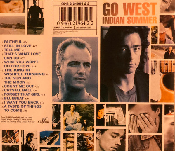 Go West : Indian Summer (CD, Album)