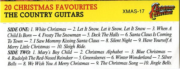 The Country Guitars : 20 Christmas Favourites (Cass, Album)