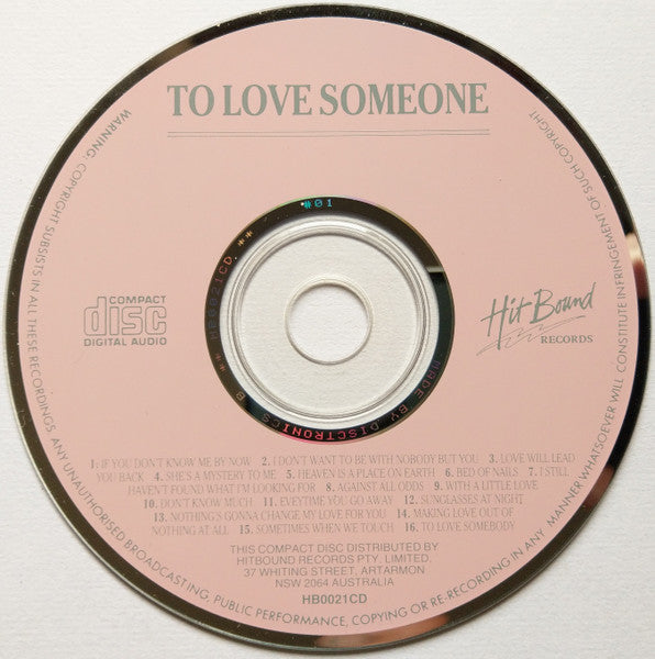 Various : To Love Someone (CD, Comp)