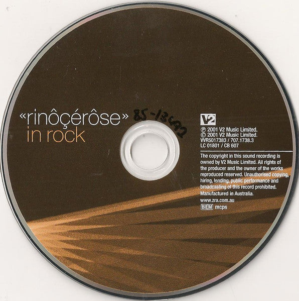 Rinôçérôse : In Rock (CD, EP)