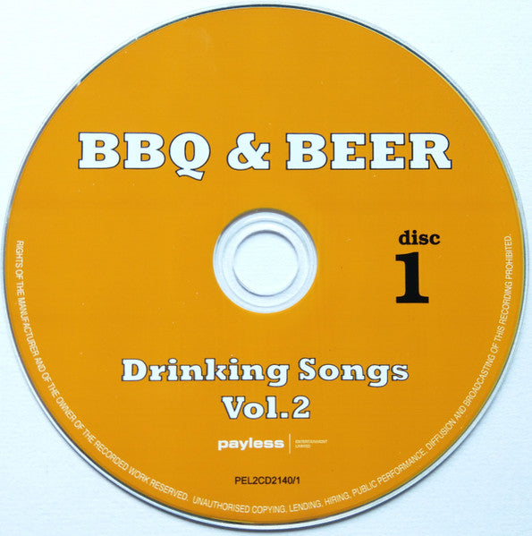 Various : BBQ And Beer Drinking Songs 2 (2xCD, Comp)