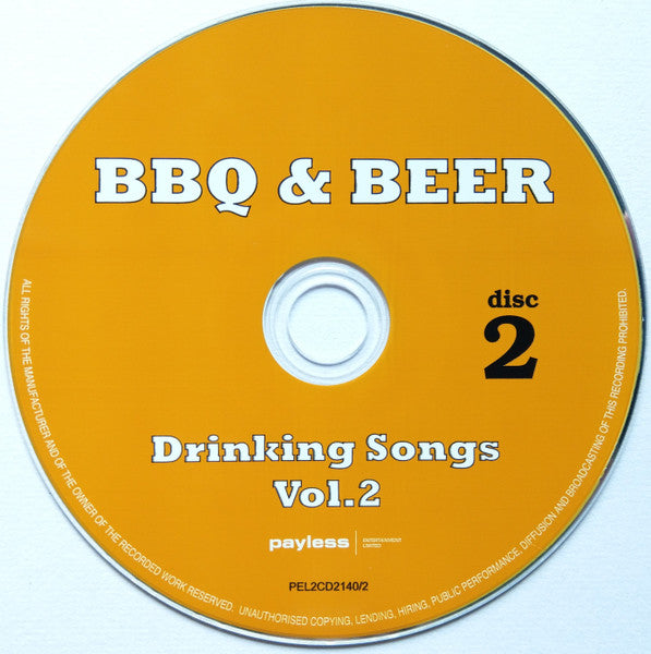 Various : BBQ And Beer Drinking Songs 2 (2xCD, Comp)