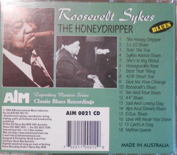 Roosevelt Sykes : The Honey Dripper (CD, Comp)
