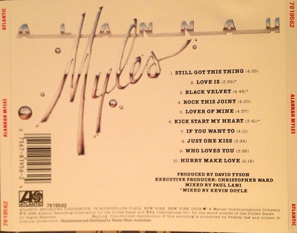 Alannah Myles : Alannah Myles (CD, Album, RE)