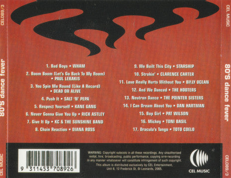 Various : 80's Dance Fever (CD, Comp)