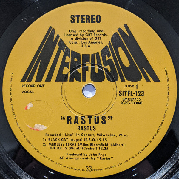 Rastus : Rastus (2xLP, Album, Gat)