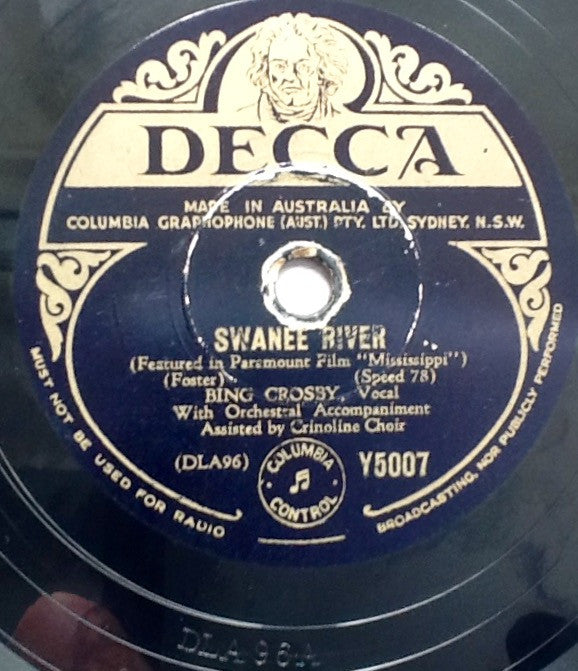 Bing Crosby : It's Easy To Remember / Swanee River (Shellac, 10", RP)