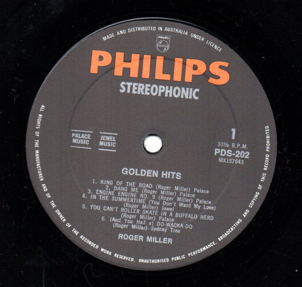 Roger Miller : Golden Hits (LP, Comp)