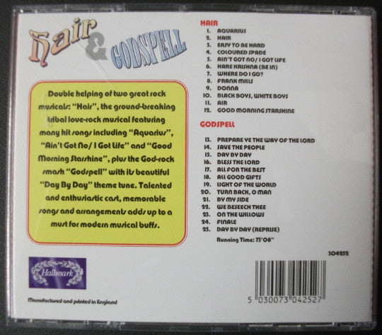 Various : Songs & Music From Hair & Godspell (CD)