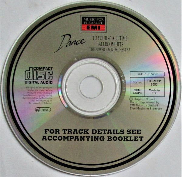 The Power Pack Orchestra : Dance To Your 40 All-Time Ballroom Hits (CD, Album)