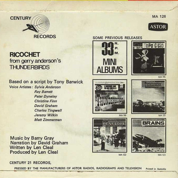 Barry Gray : Ricochet (7", MiniAlbum)