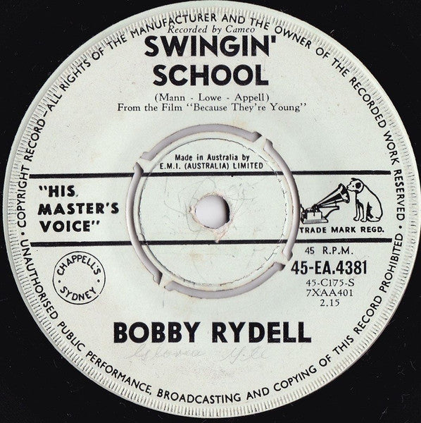 Bobby Rydell : Swingin' School (7", Single)