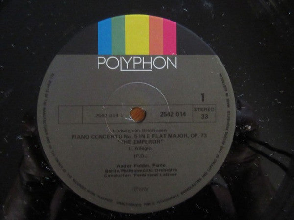 Ludwig van Beethoven / Andor Foldes , Piano ‧ Ferdinand Leitner : Beethoven Emperor concerto (LP)