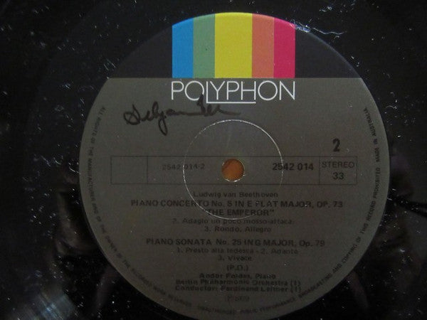 Ludwig van Beethoven / Andor Foldes , Piano ‧ Ferdinand Leitner : Beethoven Emperor concerto (LP)