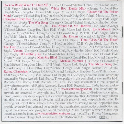 Culture Club : The Best Of Culture Club (CD, Comp)