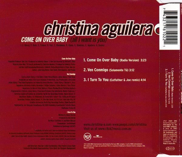 Christina Aguilera : Come On Over Baby (All I Want Is You) (CD, Single)
