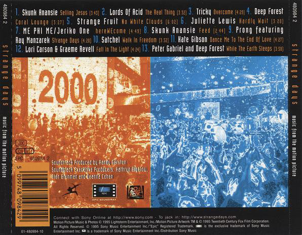Various : Strange Days (Music From The Motion Picture) (CD, Comp)