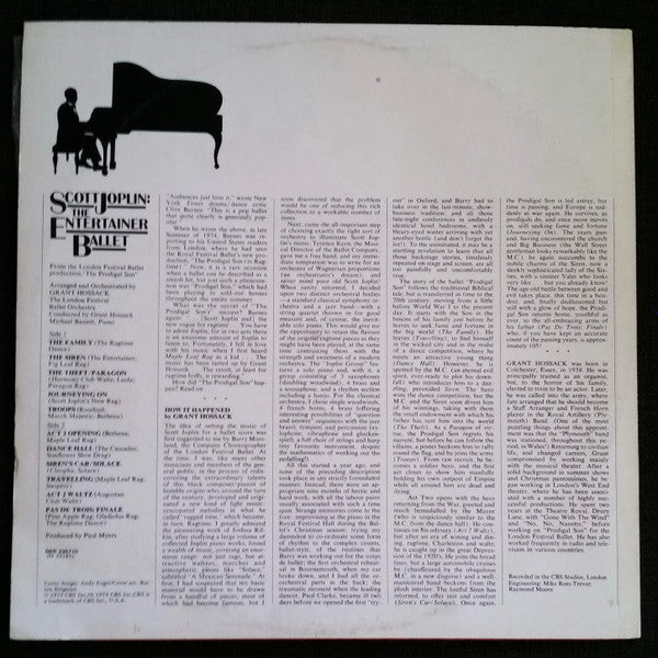 Scott Joplin : The Entertainer Ballet (LP)
