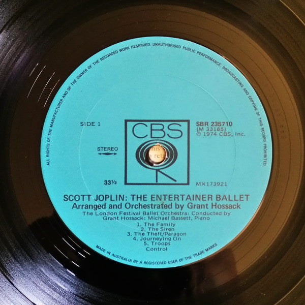 Scott Joplin : The Entertainer Ballet (LP)