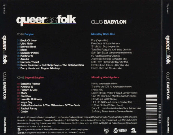 Chris Cox / Abel Aguilera : Queer As Folk (Club Babylon) (2xCD, Mixed)
