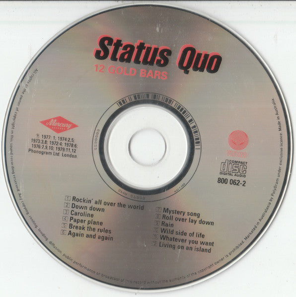 Status Quo : 12 Gold Bars (CD, Comp, RE)