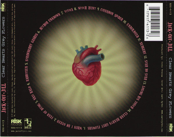 Jack Off Jill : Clear Hearts Grey Flowers (CD, Album, RE)