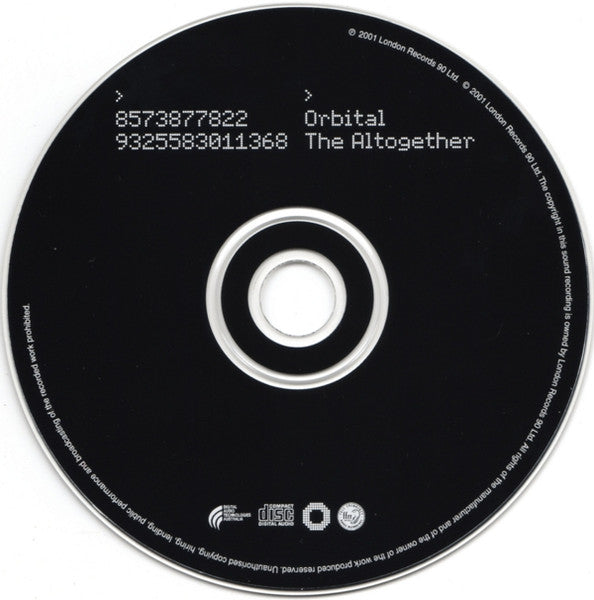 Orbital : The Altogether (CD, Album)