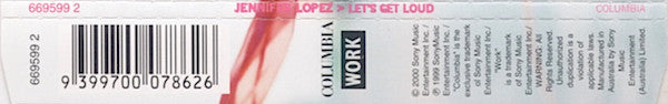 Jennifer Lopez : Let's Get Loud (CD, Single)