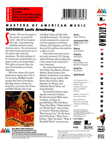 Louis Armstrong : Satchmo (DVD-V, RM, NTSC)