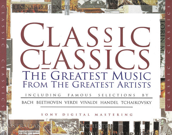 Various : Classic Classics (The Greatest Music From The Greatest Artists Including Famous Selections By Bach Beethoven Verdi Vivaldi Handel Tchaikovsky) (3xCD)