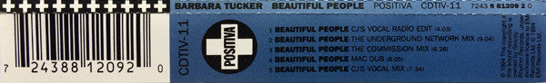 Barbara Tucker : Beautiful People (CD, Single)
