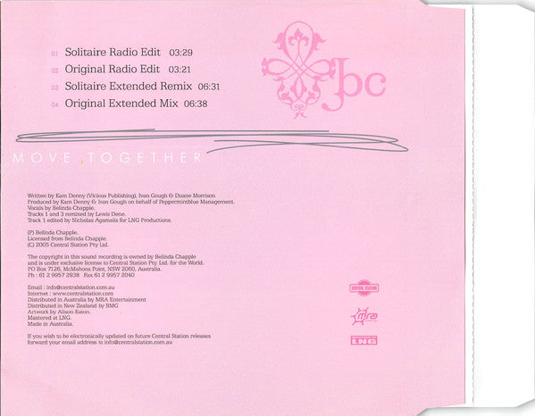 Belinda Chapple : Move Together (CD, Single)