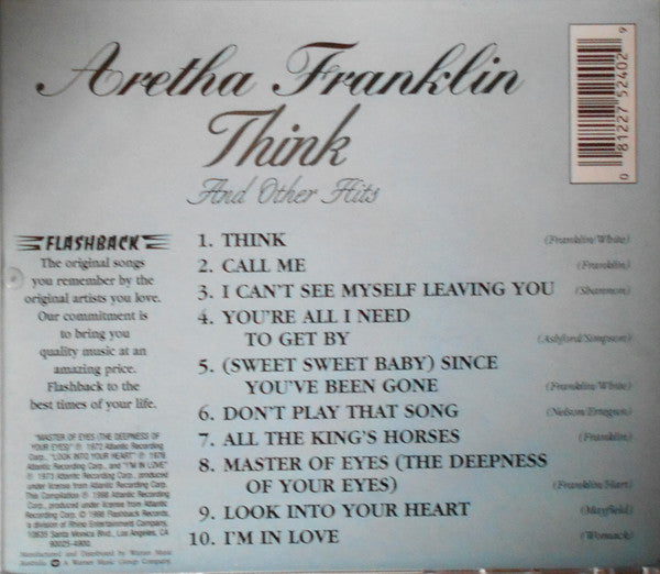 Aretha Franklin : Think And Other Hits (CD, Comp)
