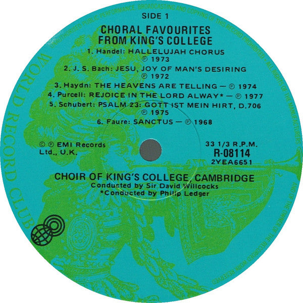 The King's College Choir Of Cambridge : Choral Favourites From King's College (LP, Comp, Club, RE)