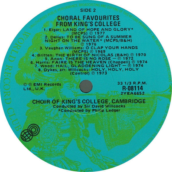 The King's College Choir Of Cambridge : Choral Favourites From King's College (LP, Comp, Club, RE)