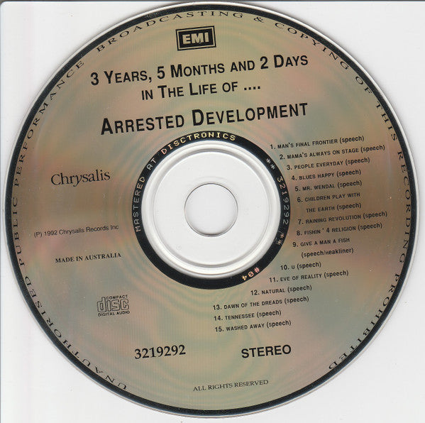 Arrested Development : 3 Years, 5 Months & 2 Days In The Life Of ... (CD, Album)