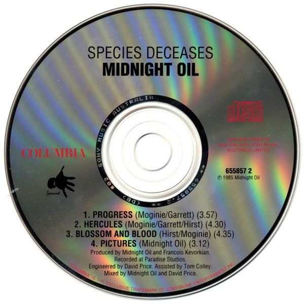 Midnight Oil : Species Deceases (CD, EP, RE, Sil)