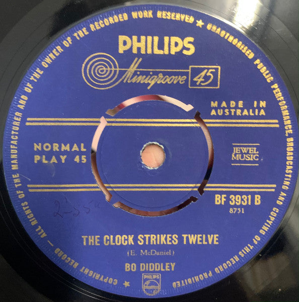 Bo Diddley : Say Man / The Clock Strikes Twelve (7", Single)