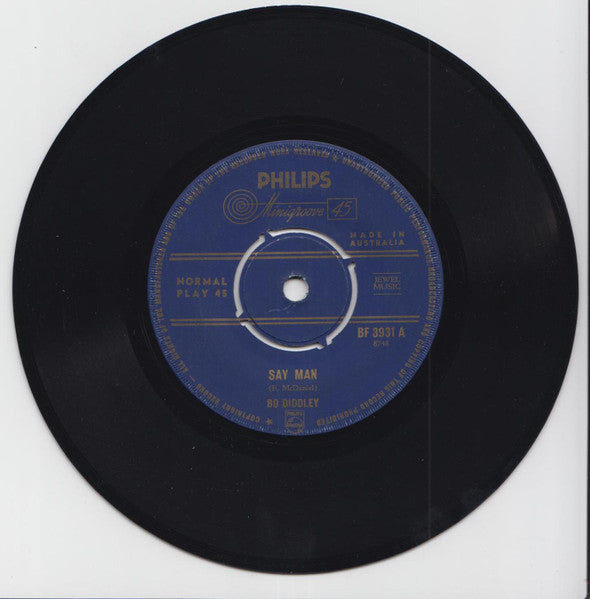 Bo Diddley : Say Man / The Clock Strikes Twelve (7", Single)
